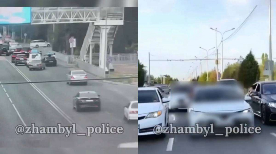 В Таразе выпускников школ оштрафовали за кортеж