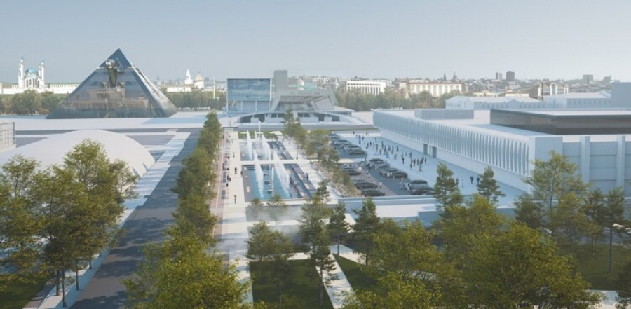 В&nbsp;Казани у&nbsp;ЦУМа спроектировали фонтаны (эскизы)