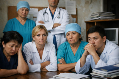 Медработники Махамбетской районной больницы пожаловались на давление, угрозы и нарушения трудовых прав