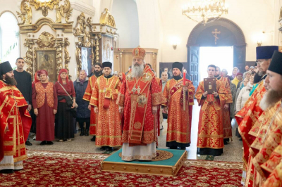 Митрополит Кирилл совершил Литургию в Раифском монастыре по случаю Светлой седмицы