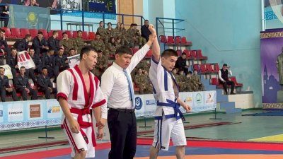 В Семее состоялся чемпионат Национальной гвардии по қазақша күрес
