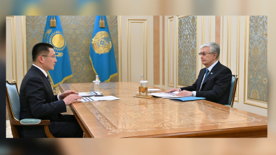 Глава государства принял акима Павлодарской области Асаина Байханова