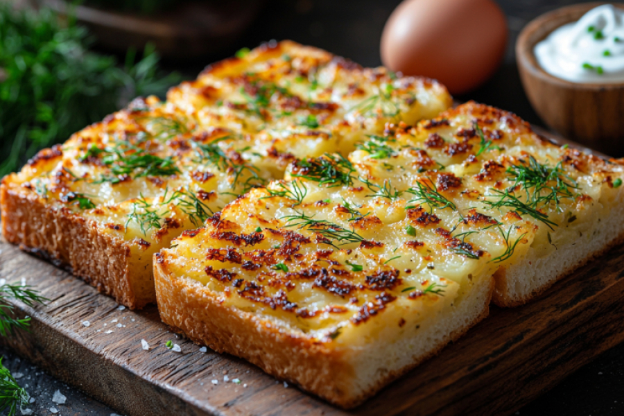 Вкусная и сытная закуска из яйца и сыра: всего 2 ломтика &mdash; чертовски вкусно