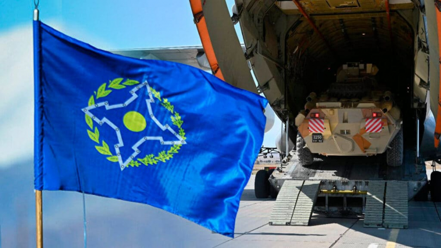 Военные из Беларуси, Кыргызстана, России и Таджикистана едут в Казахстан на учения