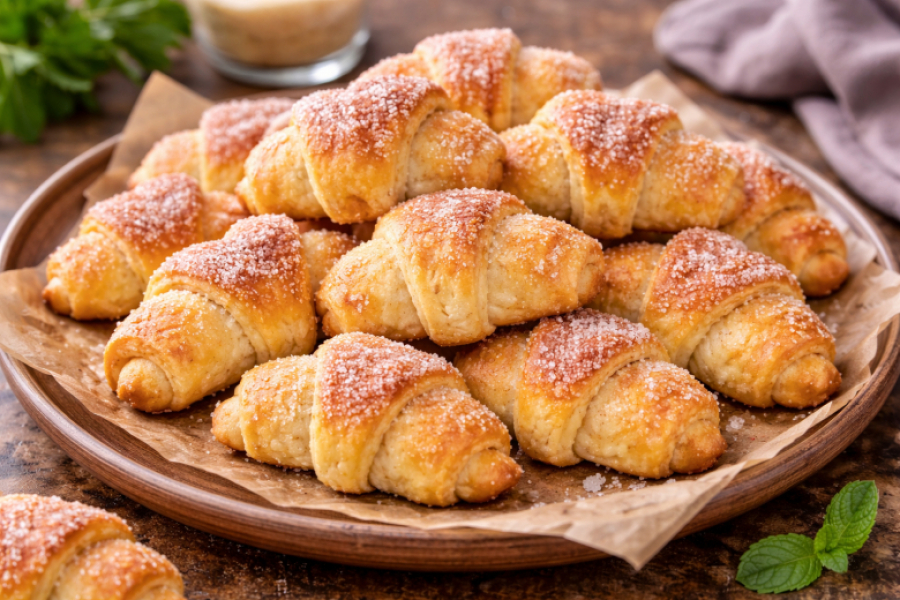 Творожные рогалики из двух пачек творога &mdash; нежнее облака и вкуснее магазинного печенья. Нежнятина к чаю