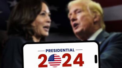 Преимущество Харрис над Трампом сократилось до одного пункта — 44% против 43%