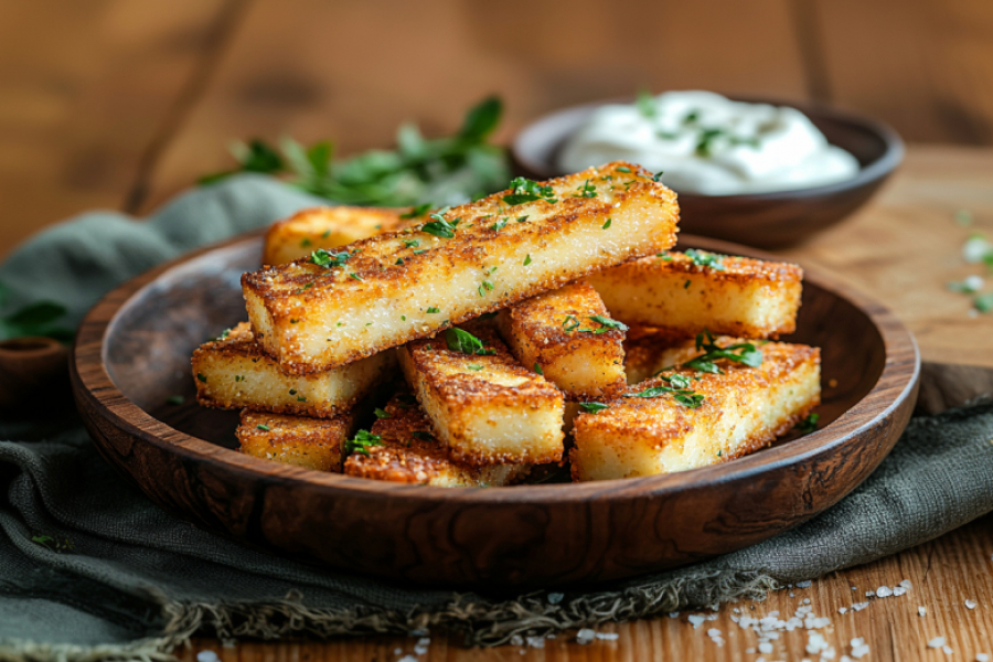 Творожные палочки с сыром и укропом &mdash; вместо скучных сырников на завтрак: хрустят снаружи, тают внутри