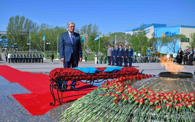 Токаев почтил минутой молчания память погибших в годы Великой Отечественной войны  