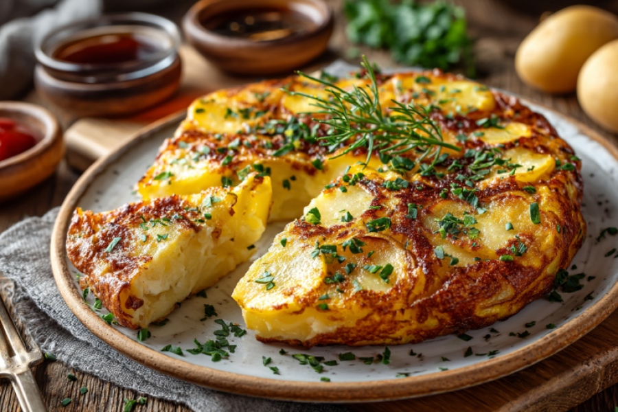 Вместо обычной яичницы на завтрак готовлю картофель под яйцами: фриттата по-домашнему