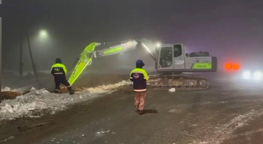 Трасса «Атырау–Уральск» частично закрыта