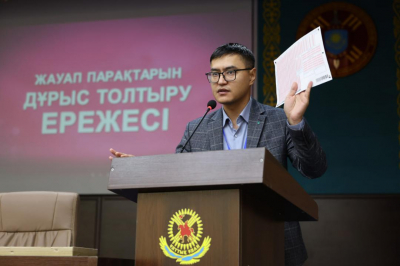 В Главном командовании Национальной гвардии прошло диагностическое тестирование по системе Qaztest