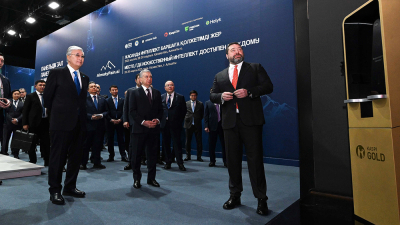 Михаил Ломтадзе презентовал главам государств Казахстана и Узбекистана сервисы Kaspi.kz   